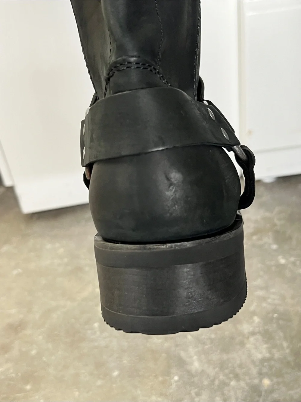 Harley-Davidson Bowden Men’s Size 12 Black Leather Harness Motorcycle Boots